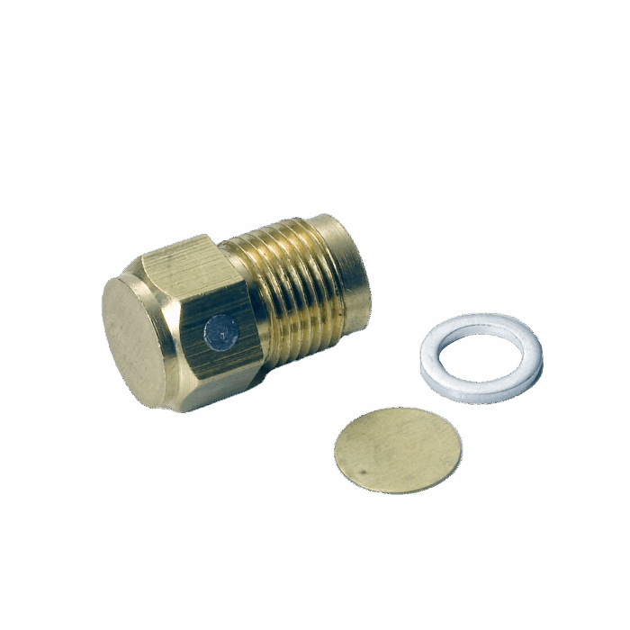 Tapón Fusible M12x1 Con Disco Estallido Y Anillo Sello Aspro