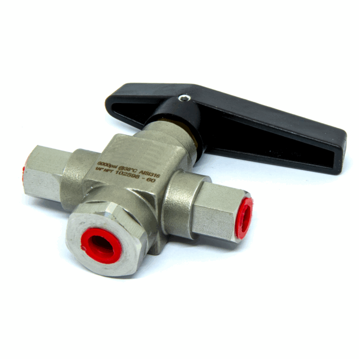 Válvula De 3 Vias 1/4 Npt 6000 Psi Aspro Para Surtidor Gnc