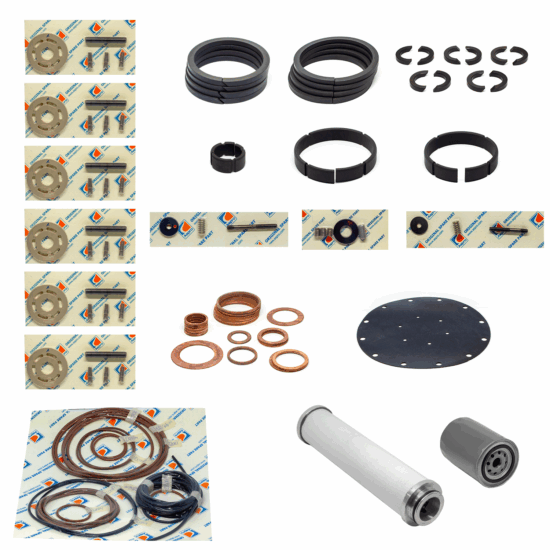 Kit Mantenimiento Compresor Gnc Aspro 115-3-12 | 10000 Horas