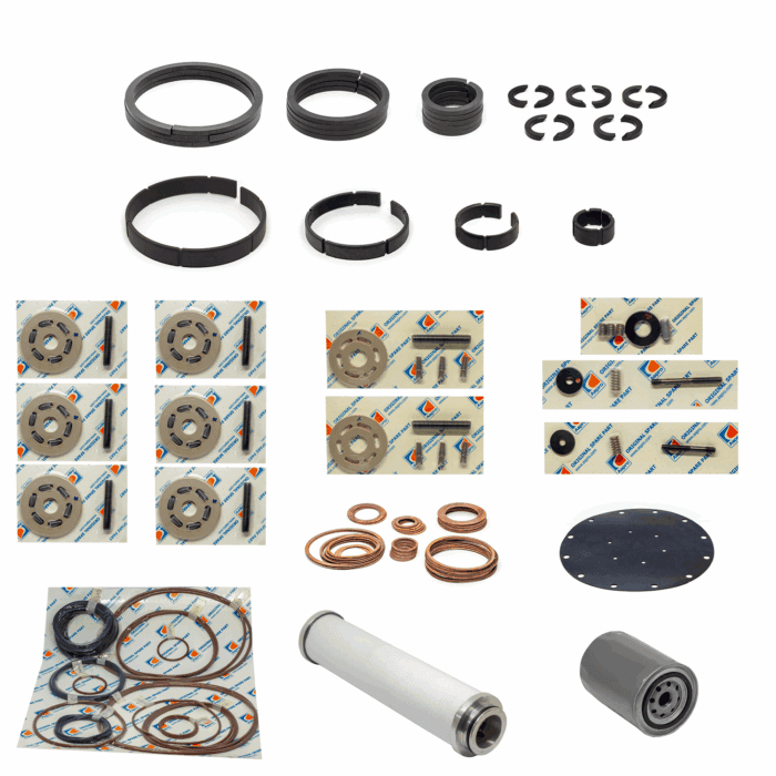Kit Mantenimiento Compresor Gnc Aspro 115-4 | 10000 Horas