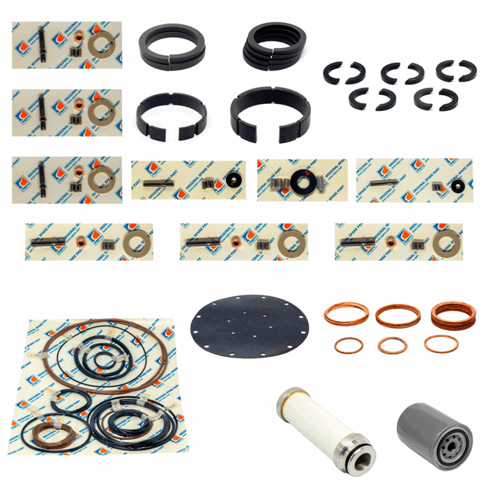 Kit Mantenimiento Compresor Gnc Aspro 70-3-19 | 8.000 Horas